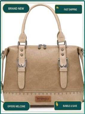 Western Barrel Satchel Hobo Doctor Bag Detachable Strap Purse